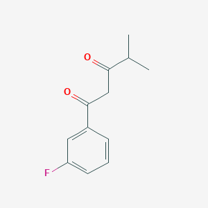 1-(3-Fluorophenyl)-4-methylpentane-1,3-dione