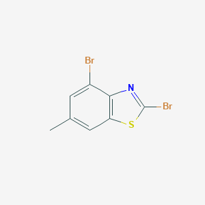 B134785 2,4-Dibromo-6-methylbenzothiazole CAS No. 155596-87-5