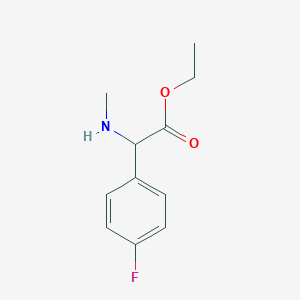 Ethyl 2-(4-fluorophenyl)-2-(methylamino)acetate