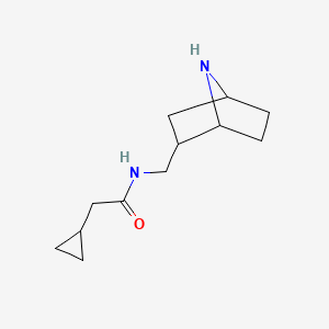 N-({7-azabicyclo[2.2.1]heptan-2-yl}methyl)-2-cyclopropylacetamide