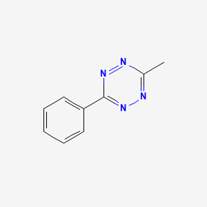 molecular formula C9H8N4 B13478574 3-Methyl-6-phenyl-1,2,4,5-tetrazine 