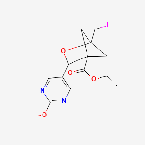 Ethyl 1-(iodomethyl)-3-(2-methoxypyrimidin-5-yl)-2-oxabicyclo[2.1.1]hexane-4-carboxylate