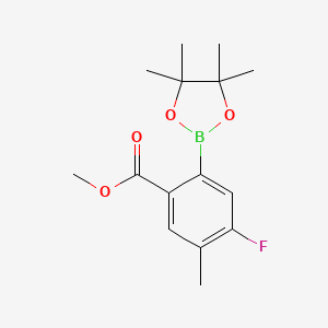 Methyl 4-fluoro-5-methyl-2-(4,4,5,5-tetramethyl-1,3,2-dioxaborolan-2-yl)benzoate