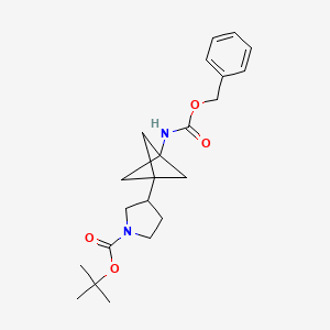 Tert-butyl 3-(3-{[(benzyloxy)carbonyl]amino}bicyclo[1.1.1]pentan-1-yl)pyrrolidine-1-carboxylate