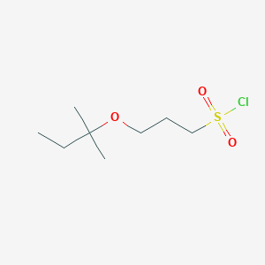 molecular formula C8H17ClO3S B13478652 3-(Tert-pentyloxy)propane-1-sulfonyl chloride 