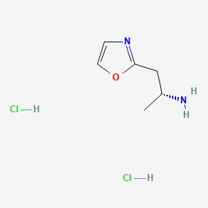 molecular formula C6H12Cl2N2O B13478667 (2R)-1-(1,3-oxazol-2-yl)propan-2-amine dihydrochloride 