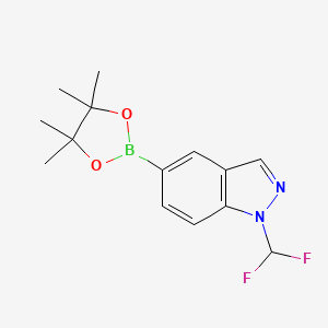 1-(difluoromethyl)-5-(4,4,5,5-tetramethyl-1,3,2-dioxaborolan-2-yl)-1H-indazole