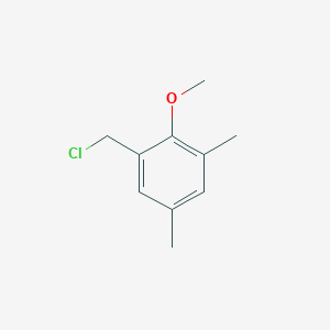 molecular formula C10H13ClO B13478688 1-(Chloromethyl)-2-methoxy-3,5-dimethylbenzene 