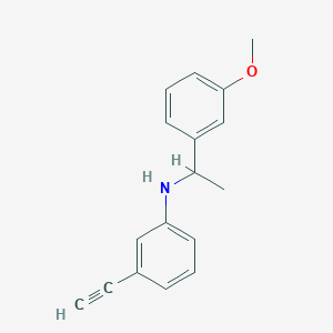 molecular formula C17H17NO B13478700 3-Ethynyl-N-(1-(3-methoxyphenyl)ethyl)aniline 