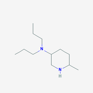 molecular formula C12H26N2 B13478712 6-methyl-N,N-dipropylpiperidin-3-amine 