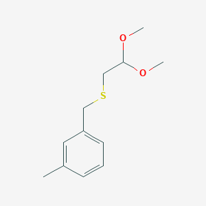 (2,2-Dimethoxyethyl)(3-methylbenzyl)sulfane