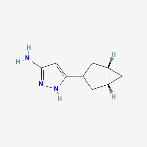 5-[(1R,3r,5S)-bicyclo[3.1.0]hexan-3-yl]-1H-pyrazol-3-amine