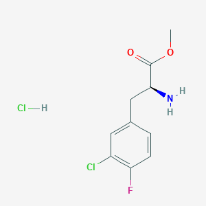 methyl (2S)-2-amino-3-(3-chloro-4-fluorophenyl)propanoate hydrochloride