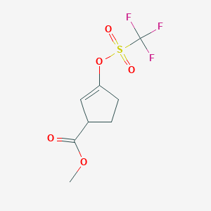 Methyl 3-(trifluoromethanesulfonyloxy)cyclopent-2-ene-1-carboxylate