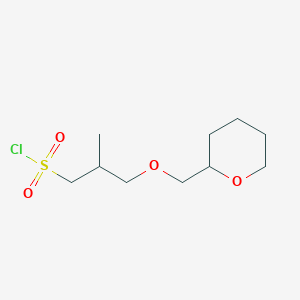 2-Methyl-3-((tetrahydro-2h-pyran-2-yl)methoxy)propane-1-sulfonyl chloride