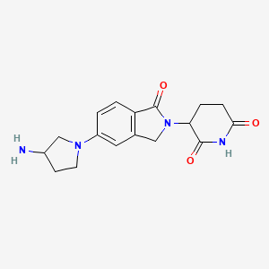 3-[5-(3-aminopyrrolidin-1-yl)-1-oxo-2,3-dihydro-1H-isoindol-2-yl]piperidine-2,6-dione