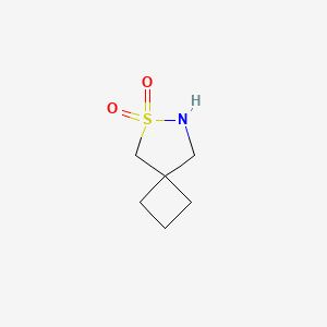 molecular formula C6H11NO2S B13478854 6-Thia-7-azaspiro[3.4]octane 6,6-dioxide 