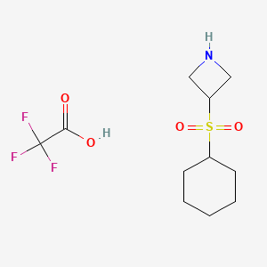 3-(Cyclohexanesulfonyl)azetidine; trifluoroacetic acid