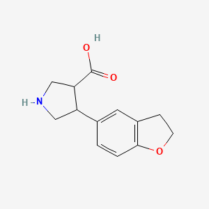 4-(2,3-Dihydrobenzofuran-5-yl)pyrrolidine-3-carboxylic acid