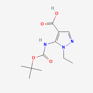 5-{[(tert-butoxy)carbonyl]amino}-1-ethyl-1H-pyrazole-4-carboxylic acid