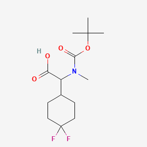 2-{[(Tert-butoxy)carbonyl](methyl)amino}-2-(4,4-difluorocyclohexyl)acetic acid