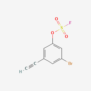 molecular formula C8H4BrFO3S B13478971 3-Bromo-5-ethynylphenyl sulfurofluoridate 