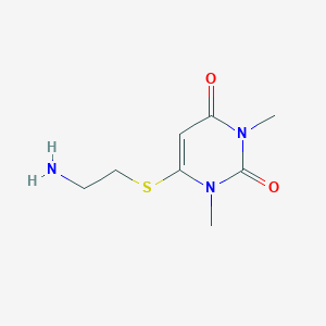 6-(2-Aminoethylsulfanyl)-1,3-dimethylpyrimidine-2,4-dione