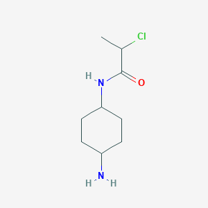 molecular formula C9H17ClN2O B13478988 N-(4-aminocyclohexyl)-2-chloropropanamide 