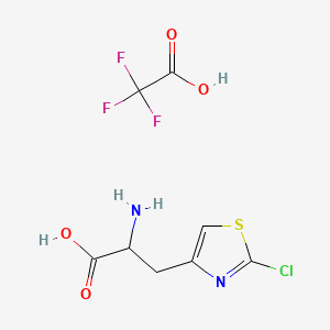 molecular formula C8H8ClF3N2O4S B13478998 2-Amino-3-(2-chloro-1,3-thiazol-4-yl)propanoic acid, trifluoroacetic acid 