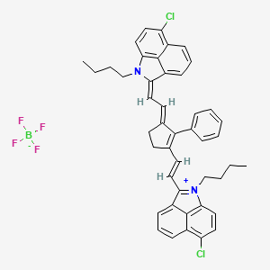 1-butyl-2-((E)-2-((E)-3-((E)-2-(1-butyl-6-chlorobenzo[cd]indol-2(1H)-ylidene)ethylidene)-2-phenylcyclopent-1-en-1-yl)vinyl)-6-chlorobenzo[cd]indol-1-ium tetrafluoroborate