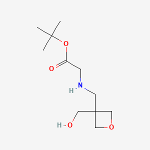 Tert-butyl 2-({[3-(hydroxymethyl)oxetan-3-yl]methyl}amino)acetate