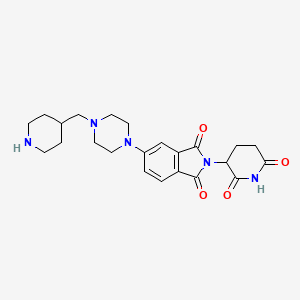 2-(2,6-Dioxopiperidin-3-yl)-5-(4-(piperidin-4-ylmethyl)piperazin-1-yl)isoindoline-1,3-dione