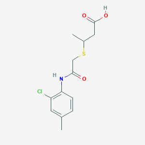 3-({[(2-Chloro-4-methylphenyl)carbamoyl]methyl}sulfanyl)butanoic acid