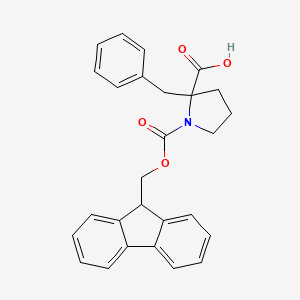 1-(((9H-Fluoren-9-yl)methoxy)carbonyl)-2-benzylpyrrolidine-2-carboxylic acid