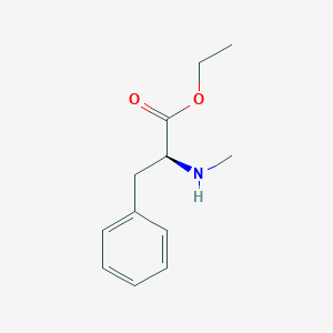 molecular formula C12H17NO2 B13479120 ethyl (2S)-2-(methylamino)-3-phenylpropanoate 