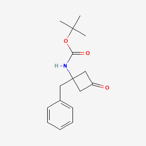 tert-butyl N-(1-benzyl-3-oxocyclobutyl)carbamate