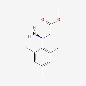 molecular formula C13H19NO2 B13479197 Methyl (s)-3-amino-3-mesitylpropanoate 