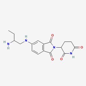 molecular formula C17H20N4O4 B13479208 5-[[(2R)-2-aminobutyl]amino]-2-(2,6-dioxo-3-piperidyl)isoindoline-1,3-dione 