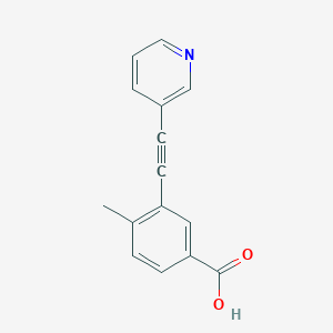 4-Methyl-3-[2-(3-pyridinyl)ethynyl]benzoic acid