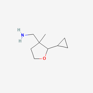 (2-Cyclopropyl-3-methyloxolan-3-yl)methanamine