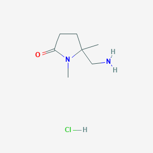 5-(Aminomethyl)-1,5-dimethylpyrrolidin-2-one hydrochloride