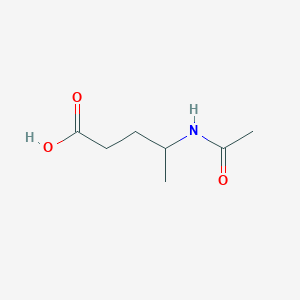 molecular formula C7H13NO3 B13479271 4-Acetamidopentanoic acid 