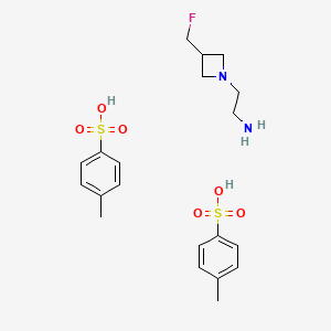 2-[3-(Fluoromethyl)azetidin-1-yl]ethan-1-amine, bis(4-methylbenzene-1-sulfonic acid)