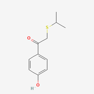 1-(4-Hydroxyphenyl)-2-(isopropylthio)ethan-1-one