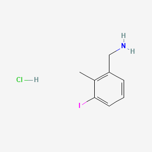 molecular formula C8H11ClIN B13479320 1-(3-Iodo-2-methylphenyl)methanamine hydrochloride 