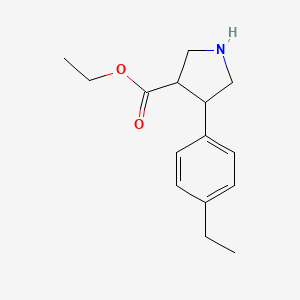 Ethyl 4-(4-ethylphenyl)pyrrolidine-3-carboxylate