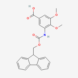 3-((((9H-Fluoren-9-yl)methoxy)carbonyl)amino)-4,5-dimethoxybenzoic acid