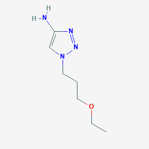 molecular formula C7H14N4O B13479393 1-(3-Ethoxypropyl)-1h-1,2,3-triazol-4-amine 