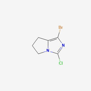 1-bromo-3-chloro-5H,6H,7H-pyrrolo[1,2-c]imidazole