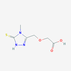 2-[(4-methyl-5-sulfanyl-4H-1,2,4-triazol-3-yl)methoxy]acetic acid